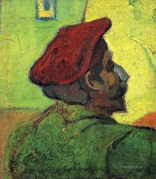 Paul Gauguin Man in a Red Beret Vincent van Gogh Oil Paintings